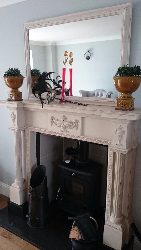 Beautiful planters, lovely feature on my fireplace