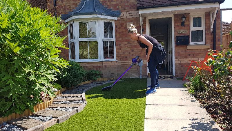 Very happy with our new lawn supplied by Bargain Grass.