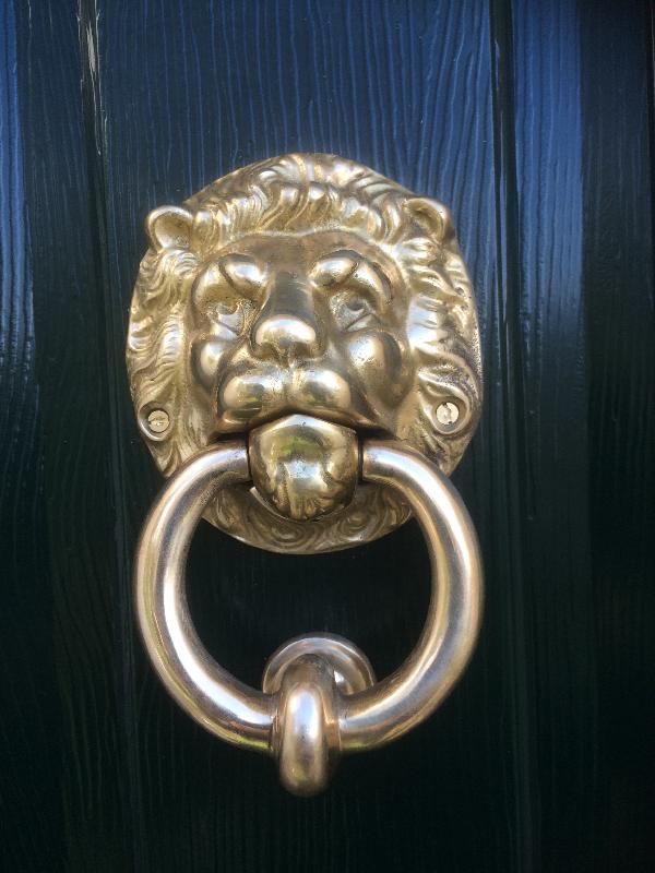 Great Brass Lion Door Knocker!