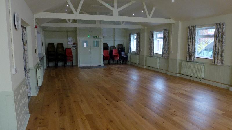 Much admired new floor for Ide Memorial Hall