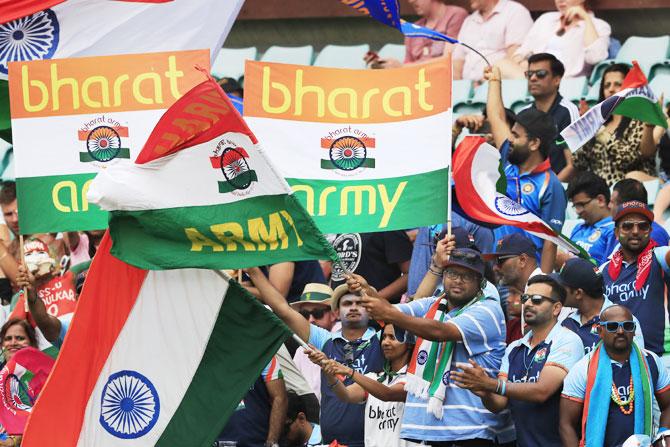 Unity in Diversity.BharatArmy didcheering all the way for TeamIndia🏏🇮🇳