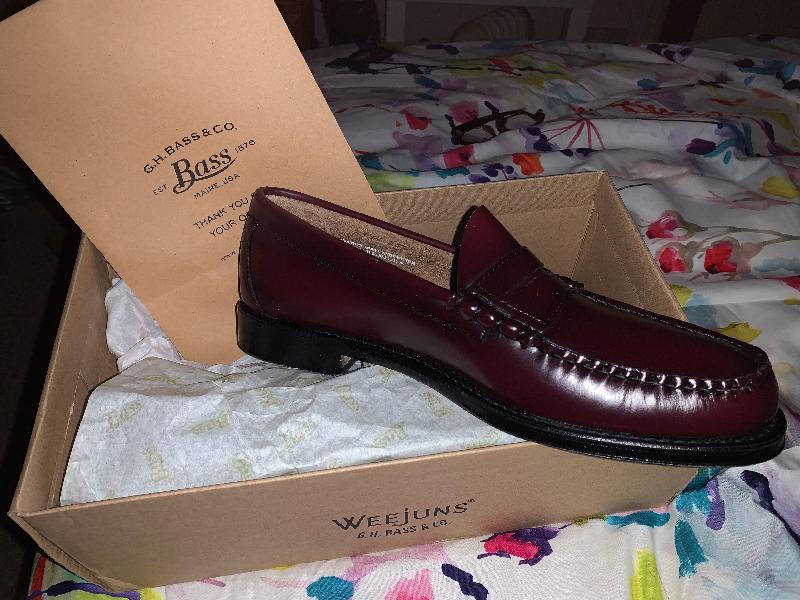 Weejuns Larson Penny Loafers Wine Leather