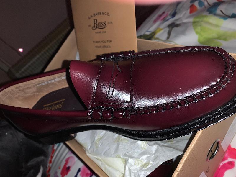 Weejuns Larson Penny Loafers Wine Leather