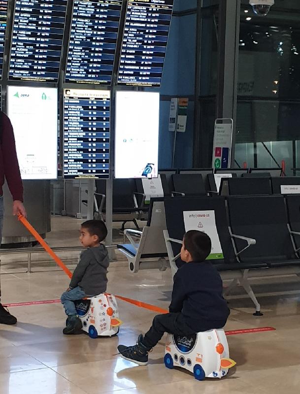 Kein Problem für lange Strecken im Flughafen