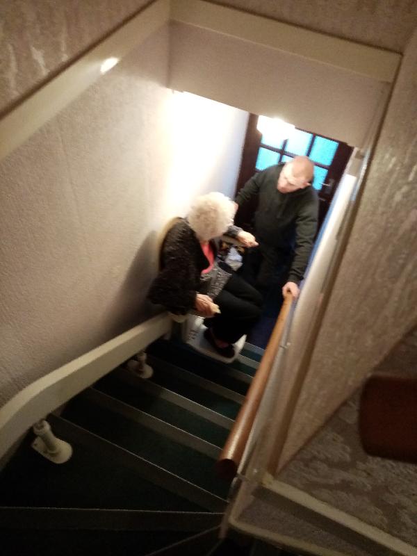 We are really happy with stair lift it looks well made