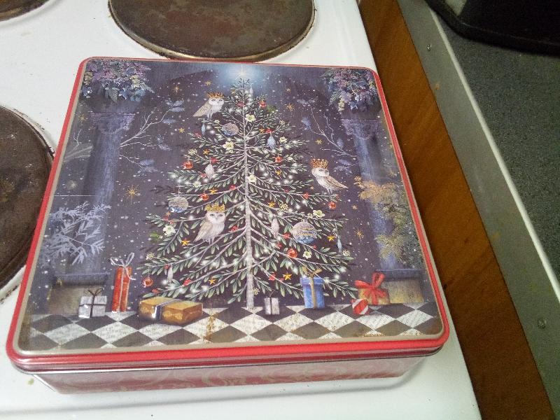 Christmas Tree Shortbread Petticoats Biscuit Tin