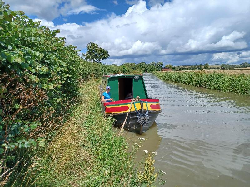 This year there was enough water in the canal compared with 2022.