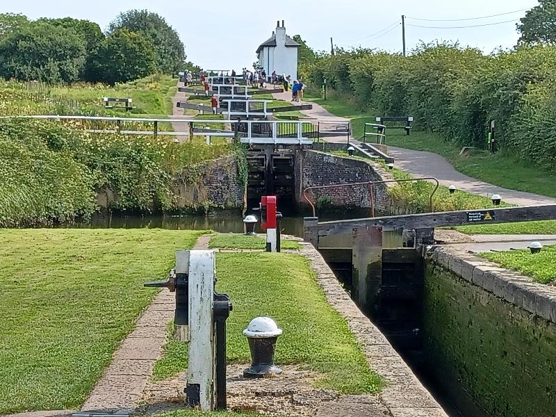 This year there was enough water in the canal compared with 2022.