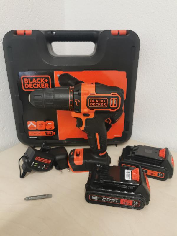 BLACK+DECKER BL188KB-QW 18 V 1500 mAh Akku-Schlagbohrmaschine