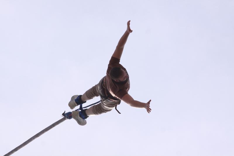 My First Bungee Jump at Brighton Marina