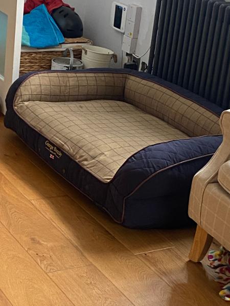 High-End Luxury Orthopaedic Dog Sofa Bed / Large George Barclay Country Dog Bed / Handcrafted in the UK