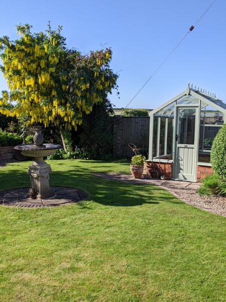 Aluminium Lean To Greenhouse 167 - Double Door, Polycarbonate Roof