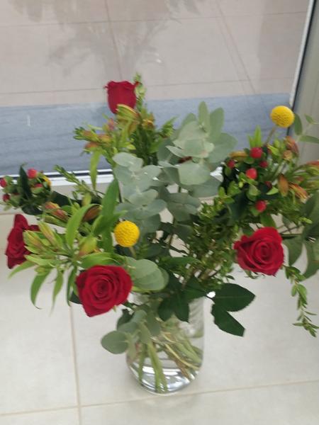 Thank you flowers to friend in Spain