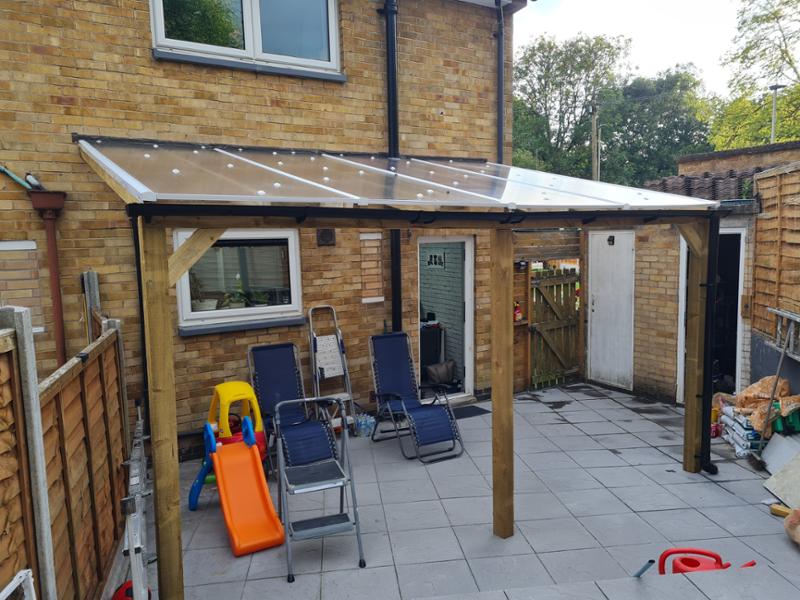 Polycarbonate roofing project