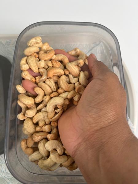 I buy the raw whole cashew and I love it. I just airfry for 3 mins 200°