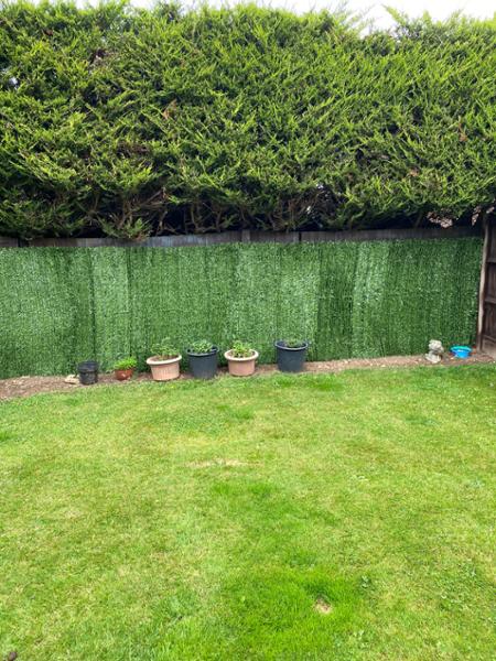 Artificial Conifer Hedge Garden Fence Privacy Screen