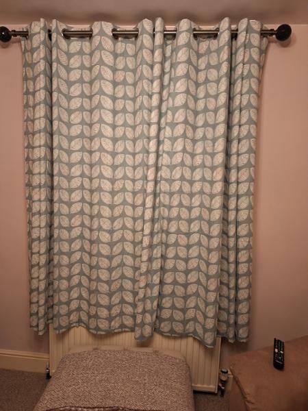 Ready Made Curtains:Delft - Duck Egg<br>, Product Ref:CURWidth: 167cm (66&quot;)Drop: