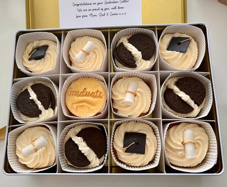 Graduation Cupcakes | Box of 6 | Next Day UK Delivery