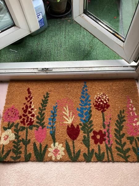 Blommig Doormat