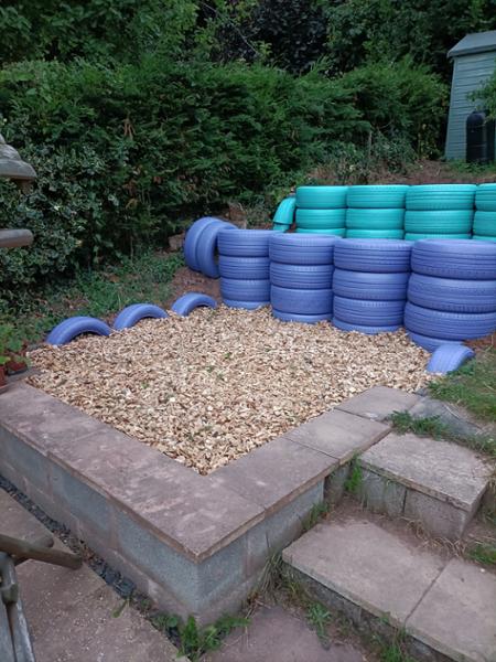 Wood chip for our play area