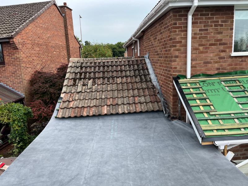 Replace to flat roof