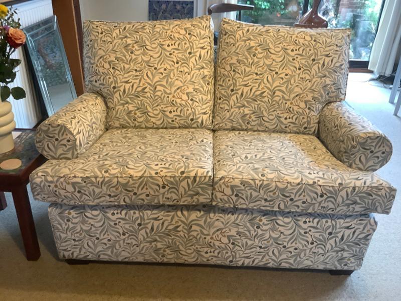 Brightening up old sofas