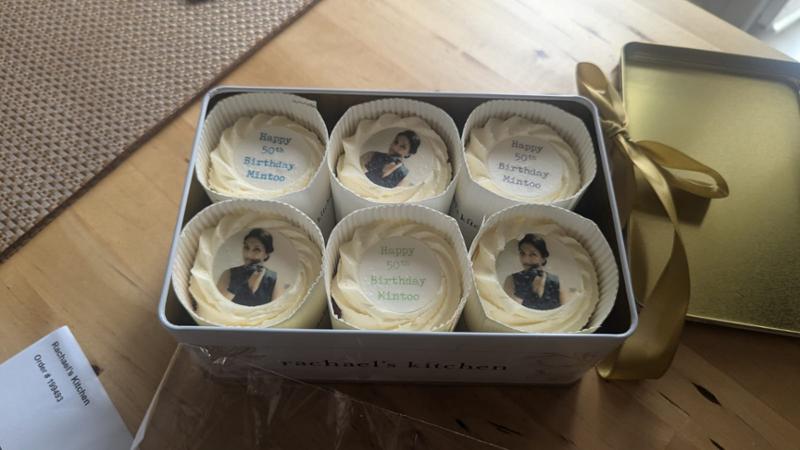 Photo and Message Cupcakes