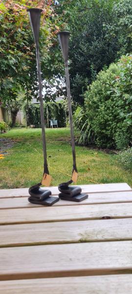 Pair of Hand Forged Candle Holders