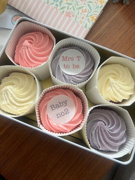 Personalised Cupcakes | Box of 6 | Add Any Personal Message | Next Day UK Delivery