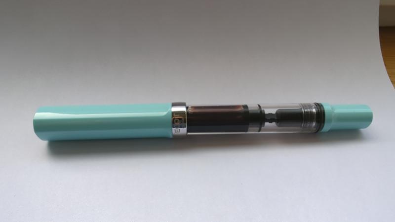 DeAtramentis Waterproof ink and TWSBI fountain pen, great combination.