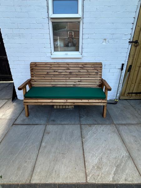 5ft Wide 3 Seater Bench with Storage Area, Pressure Treated