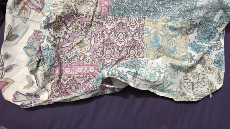 Pillowcase cover torn on first use