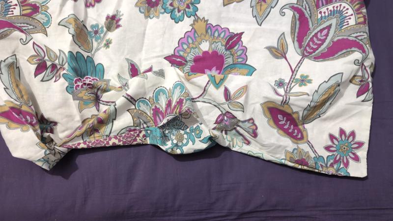 Pillowcase cover torn on first use