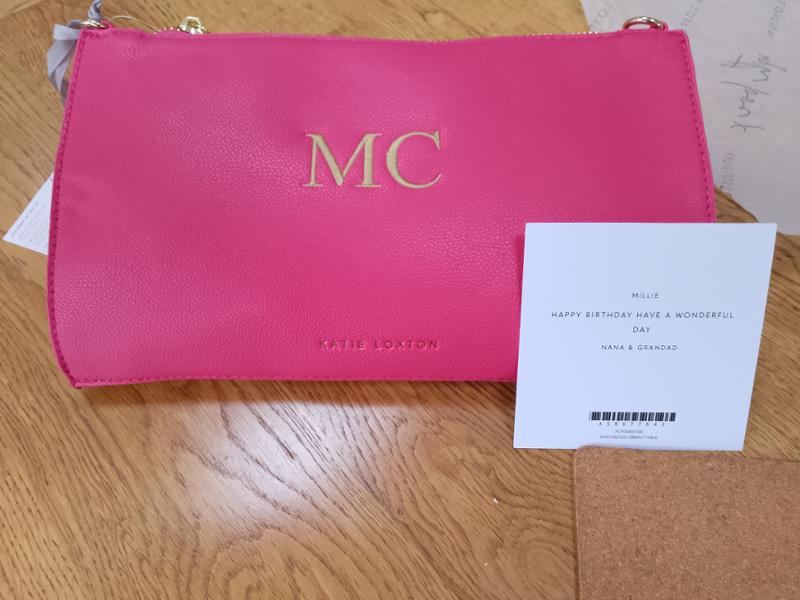 Katie Loxton Reya Small Shoulder Bag In Fuchsia