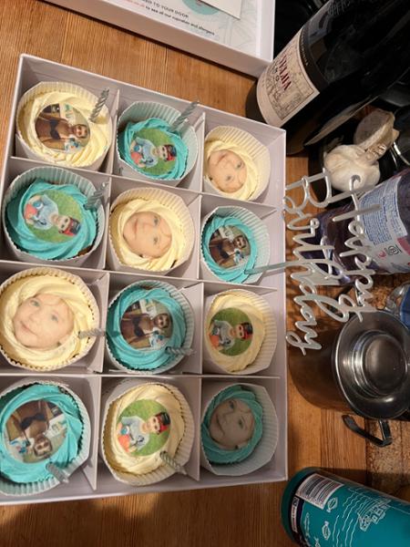 Photo Cupcakes | Box of 6 | Upload Your Photo Online | Next Day Delivery