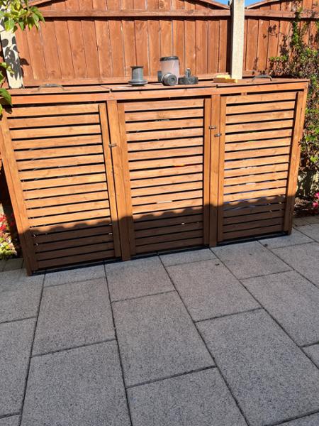 3 x 5 Pent Roof Metal Shed With Grey Paint Finish