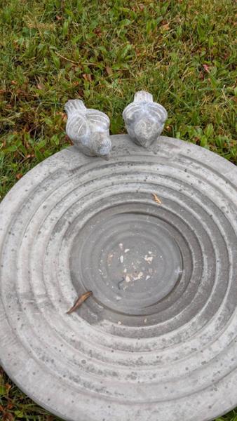 Concrete Bird Bath/Bird Bowl Basin - Esschert Design from Fallen Fruits 29cm