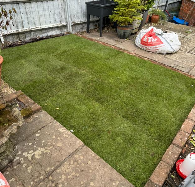 A Great Lawn project completed with Rolawn