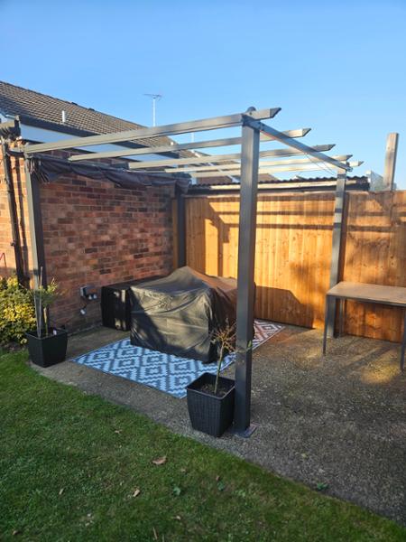 Premium Garden Gazebo 3x3m Aluminium by Croft with a Cream Canopy