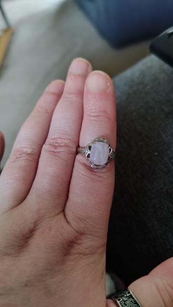 3.92ct Nuristan Kunzite Sterling Silver Ring