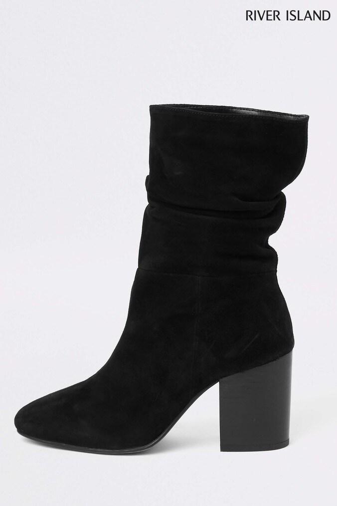 River Island Black Slouch Boot Reviews 