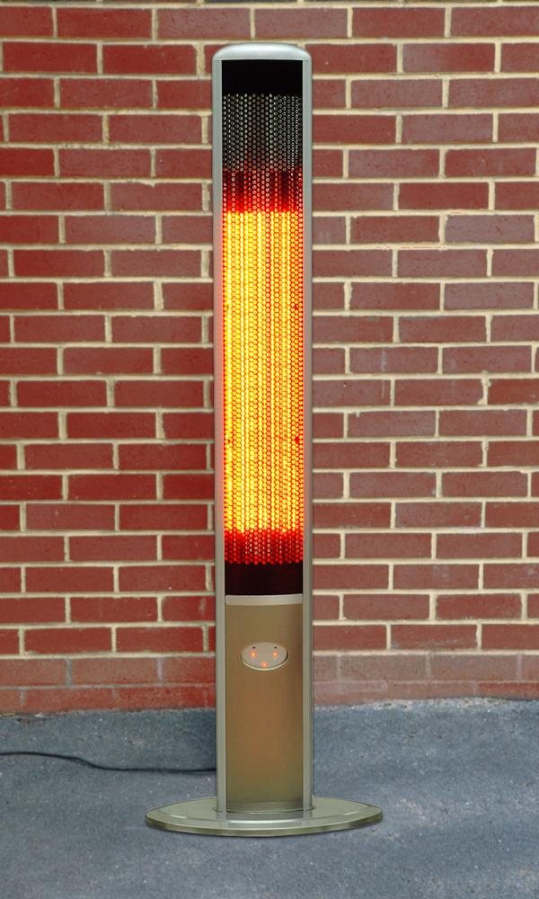 1 8kw Halogen Bulb Electric Infrared Slimline Patio Heater With